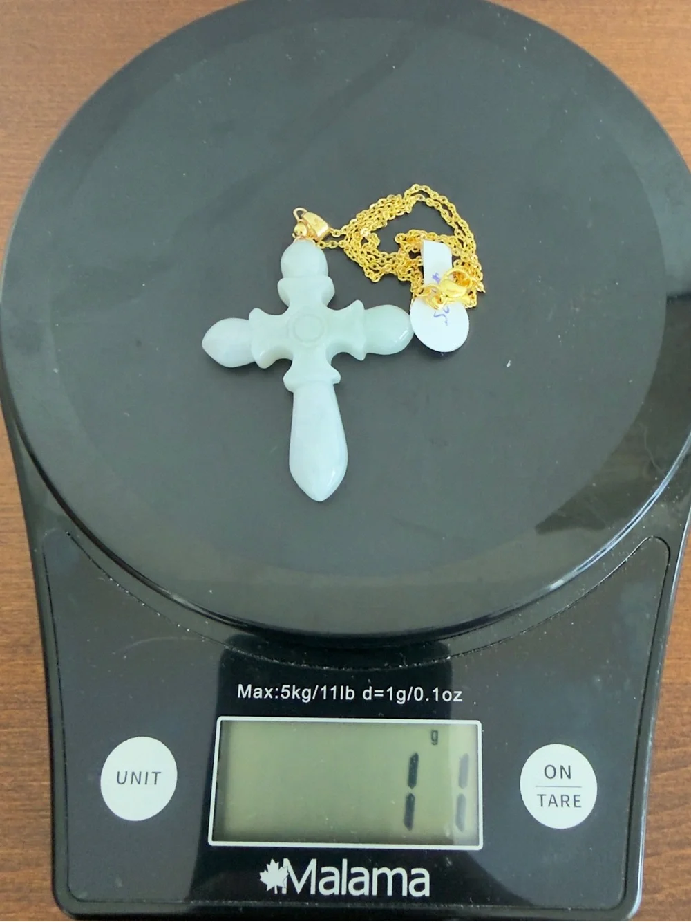 Certified Grade A Burma Jade Cross Pendant
